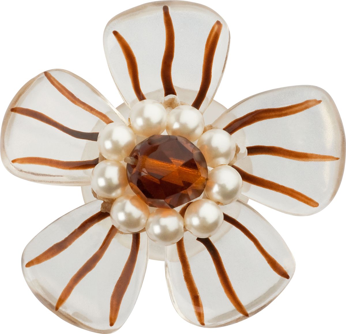 Серьги Lalo Treasures, цвет: белый, коричневый. E3484/2E3484/2 Серьги Lalo Treasures, цвет: белый, коричневый. E3484/2E3484/2Яркие дизайнерские акссесуары от Lalo Treasures станут отличным дополнением к Вашему стилю