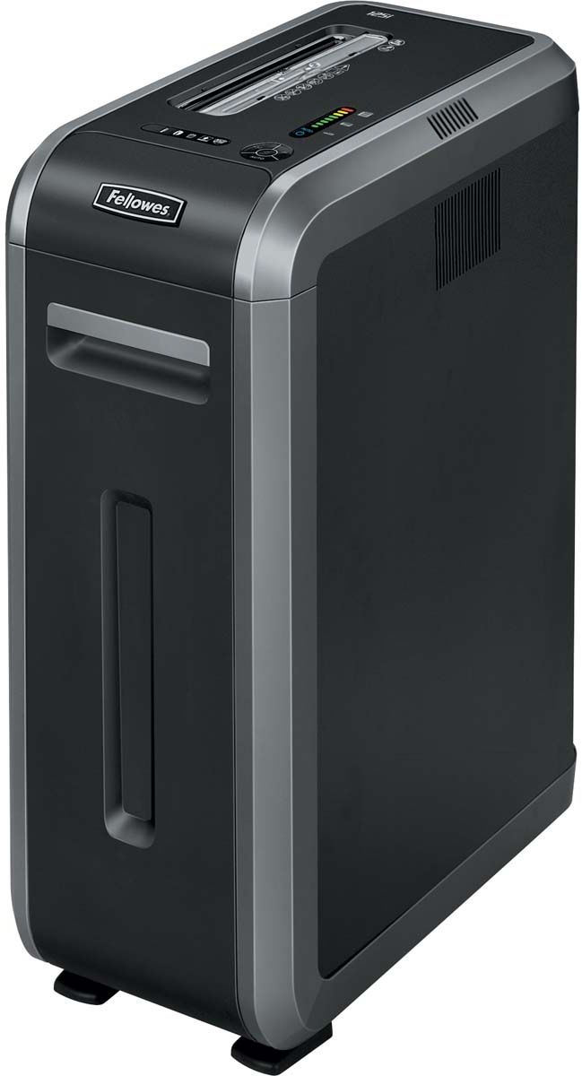 Fellowes Powershred 125I, Black шредерFS-46130 Fellowes Powershred 125I, Black шредерFS-46130Powershred125i – высокотехнологичный шредер для использования в среднем офисе с увеличенным времени рабочего цикла 45 мин. Рекомендуемая нагрузка до 3000 листов в день. Производительность – 18 листов. Продольная резка на полосы шириной 5,8мм соответствуют P-2 уровню секретности по DIN 66399. Высокопроизводительный шредер сосредоточил в себе все самые современные технологии уничтожения документов, повышающие безопасность и облегчающие работу с уничтожителем.