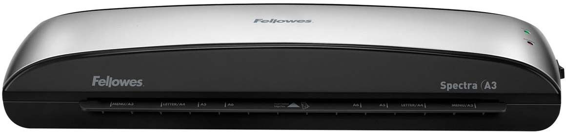 Fellowes Spectra A3 ламинаторFS-57383 Fellowes Spectra A3 ламинаторFS-57383Spectra A3 – универсальный ламинатор начального уровня для малого или домашнего офиса. Ламинатор Spectra A3 отличается современным компактным корпусом и предназначен для работы с пленками толщиной до 125 мкм. Максимальный формат документа – А3. Ламинатор имеет один универсальный температурный режим. Spectra проста в управлении и не требует дополнительных настроек. Зеленый световой сигнал подскажет о готовности уже через 4 минуты после включения. Рычаг освобождения поможет изъять неправильно поданный документ. Корпус ламинатора не перегревается и безопасен при прикосновении. Ламинатор Spectra A3 позволяет надежно заламинировать документы, презентационные и рекламные материалы, фотографии, грамоты, рисунки, открытки, визитки, инструкции и многое другое. Стартовый набор включает пленку для ламинирования 10 документов. Основные характеристики: Диапазон плёнок 75 – 125 мкм Скорость ламинирования 30 см/мин. Время нагрева -4 мин. Гарантия 1 год Технологии: Jam Free механизм...