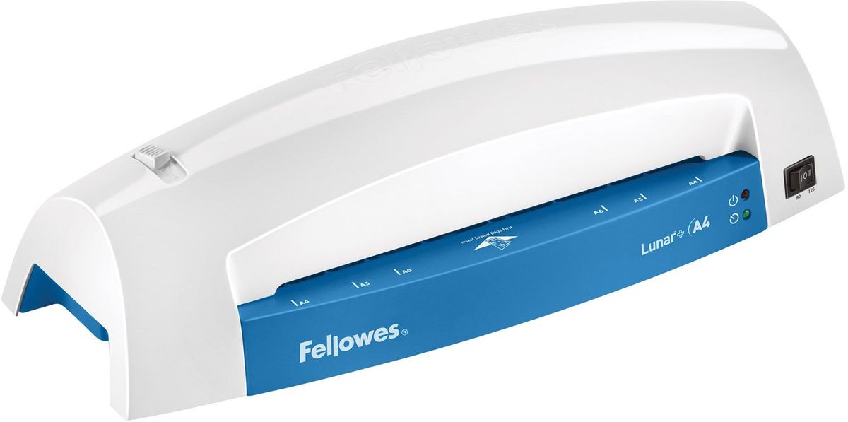Fellowes Lunar+ A4, Grey Blue ламинаторFS-57428 Fellowes Lunar+ A4, Grey Blue ламинаторFS-57428Lunar A4+ – ламинатор начального уровня для домашнего офиса и использования время от времени. Ламинатор Lunar A4 предназначен для работы с пленкой 75/80/125 мкм