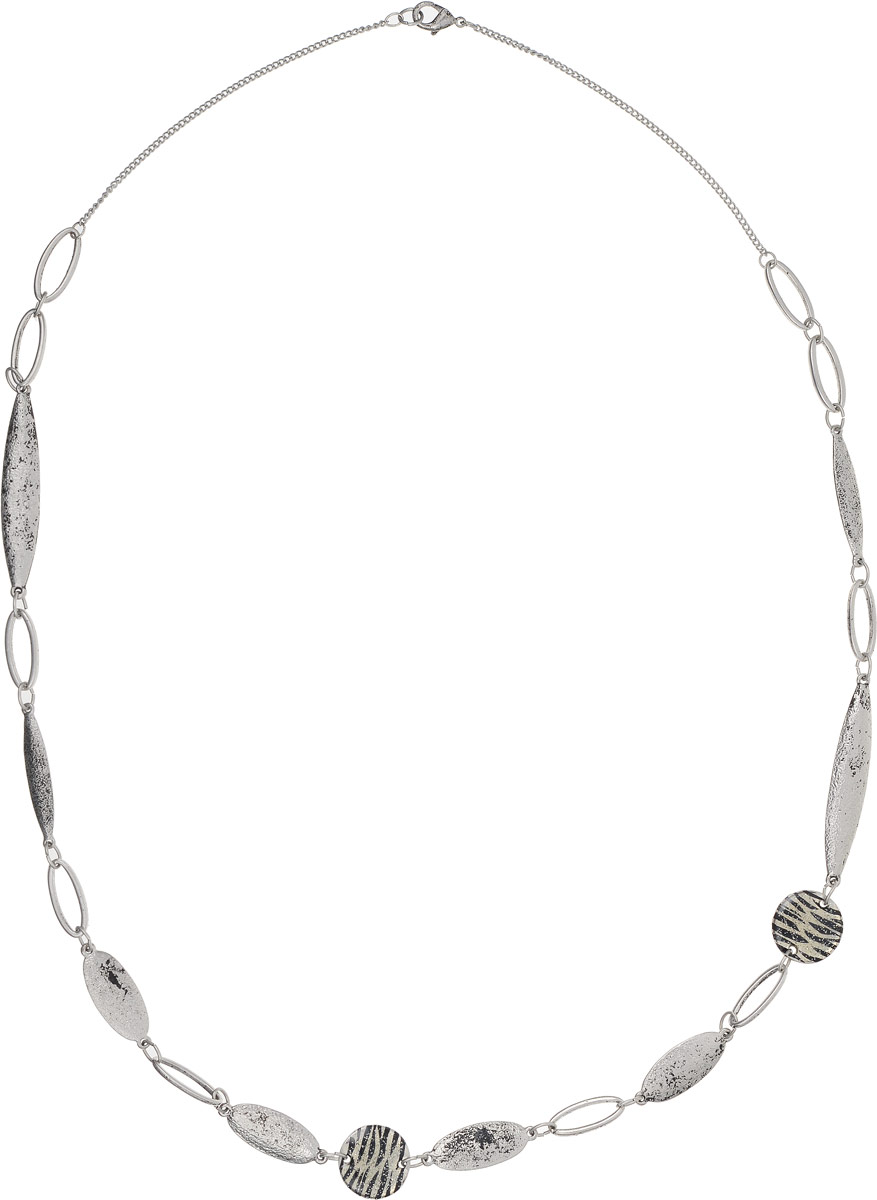 Ожерелье Art-Silver, цвет: серебряный. 25910-52625910-526 Ожерелье Art-Silver, цвет: серебряный. 25910-52625910-526Ожерелье Art-Silver выполнено из бижутерного сплава и оформлено оригинальными элементами. Модель застегивается на карабин.