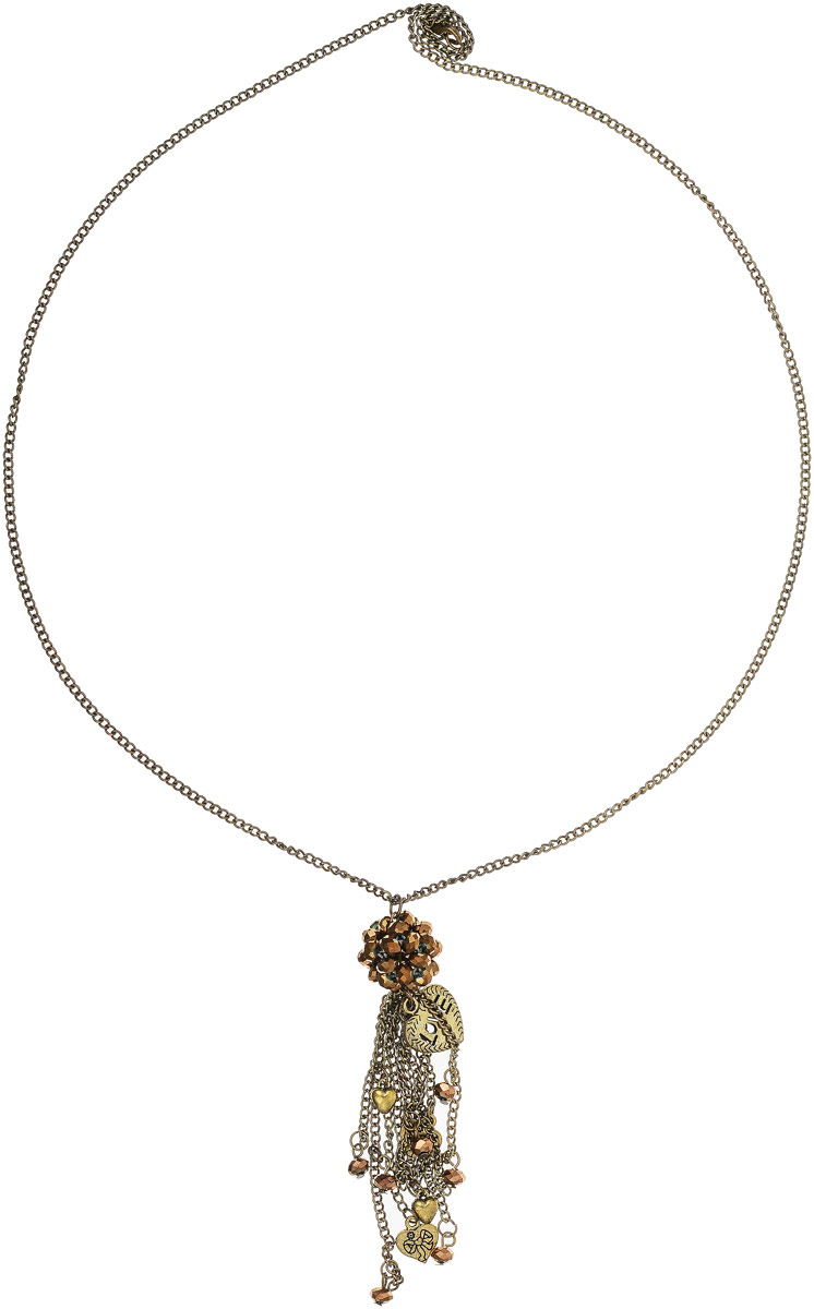 Кулон Art-Silver, цвет: золотой. 09007088-47409007088-474 Кулон Art-Silver, цвет: золотой. 09007088-47409007088-474Оригинальный кулон от Art-Silver выполнен из позолоченного бижутерного сплава и дополнен кристаллами. Цепочка застегивается на надежный карабин.