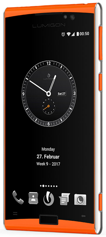Lumigon T3 Standard, Steel Orange5711860000271 Lumigon T3 Standard, Steel Orange5711860000271Премиальный смартфон Lumigon T3 изготовлен из корабельной нержавеющей стали 316 и ударопрочного стекла Corning Gorilla Glass 4. Каждая уникальная функция была создана для удовлетворения реальных каждодневных потребностей. Каждая черта дизайна и выбор материала тщательно продумывается для того, чтобы служить практическим целям. Замечательная камера 13MP/4K камера с двухтонной вспышкой и очень быстродействующей технологией PDAF (система фазовой автофокусировки / Phase Detection Autofocus). Специальная кнопка для камеры сбоку обеспечивает быстрый доступ к камере, при этом кнопки громкости могут использоваться для уменьшения и увеличения. Контролируемый жестами дисплей BackTouch может использоваться для пролистывания фотографий и прокрутки веб-сайтов. Использование интегрированной камеры с технологией BackTouch является очень удобным для того, чтобы делать селфи. Клавиша действия ActionKey может быть настроена для включения / выключения вспышки,...