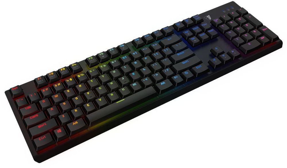 Tesoro Gram Spectrum (Cherry MX Blue) игровая клавиатураTS-G11SFL Tesoro Gram Spectrum (Cherry MX Blue) игровая клавиатураTS-G11SFLНизкопрофильная механика AGILE Slim switch Blue RGB настраиваемая подсветка с 8 эффектами Программирование всех клавиш Блокировка Win и всех клавиш Встроенная память Съемный кабель в оплетке Позолоченный коннектор USB Запись макросов налету 6-Key / N-Key Rollover