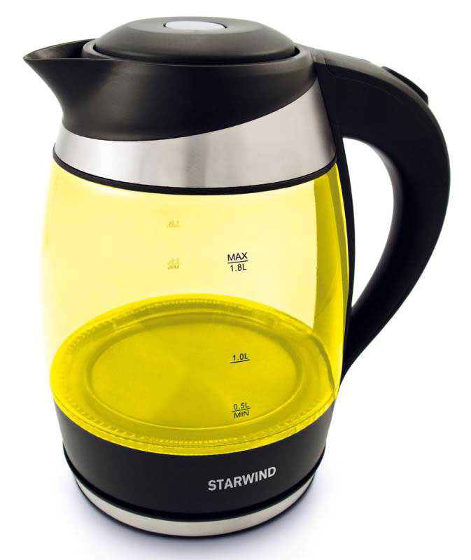 Starwind SKG2215, Yellow Black чайник электрическийSKG2215 Starwind SKG2215, Yellow Black чайник электрическийSKG2215Электрический чайник Starwind SKG2215 прост в управлении и долговечен в использовании. При его производстве используются высококачественные материалы. Мощность 2200 Вт быстро вскипятит 1,8 литра воды. Для обеспечения безопасности при повседневном использовании предусмотрена функция автовыключения.
