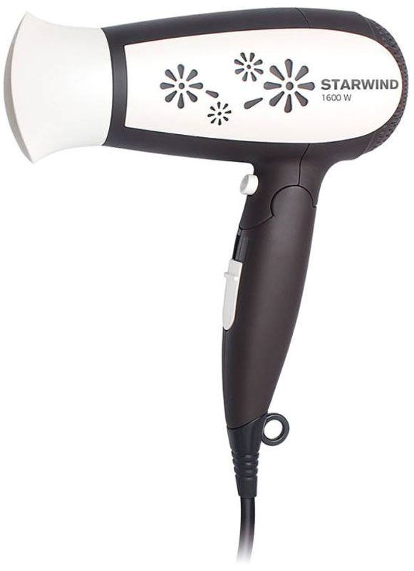 Starwind SHT4417, Dark Brown White фенSHT4417 Starwind SHT4417, Dark Brown White фенSHT4417Компактный и очень удобный фен Starwind SHT4417. Работает в двух температурных режимах. Для максимально удобного повседневного использования предусмотрена петля для подвешивания. Ручка складывается вдоль корпуса фена, обеспечивая наилучшее хранение. В сложенном виде фен занимает минимум места и идеален для путешествий.