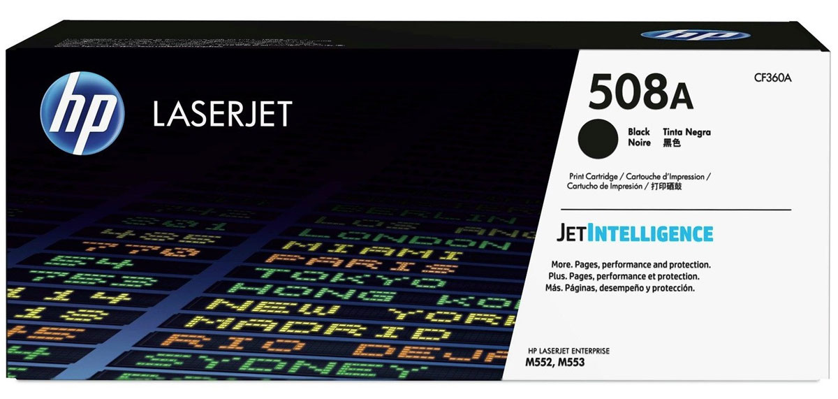 HP CF360A, Black тонер-картридж для LaserJet Enterprise M552/M553CF360A HP CF360A, Black тонер-картридж для LaserJet Enterprise M552/M553CF360AОригинальные лазерные картриджи HP LaserJet с технологией JetIntelligence оснащены инновационными средствами проверки подлинности, а также гарантируют рекордный ресурс и обеспечивают высокую скорость печати. Извлеките максимум выгоды из каждого картриджа. Оригинальные лазерные картриджи HP LaserJet с технологией JetIntelligence обеспечивают точные данные об уровне расхода тонера, а повышенный ресурс позволит избавиться от лишних расходов. Количество высококачественных документов, которые вы сможете напечатать, превзойдет все ожидания. Тонер ColorSphere 3 был специально разработан для повышения производительности принтера. Низкая температура плавления гарантирует профессиональное качество печати. Все оригинальные лазерные картриджи HP LaserJet с поддержкой JetIntelligence оснащены эксклюзивной технологией HP по борьбе с поддельной продукцией. При установке картриджа в принтер его подлинность проверяется автоматически.