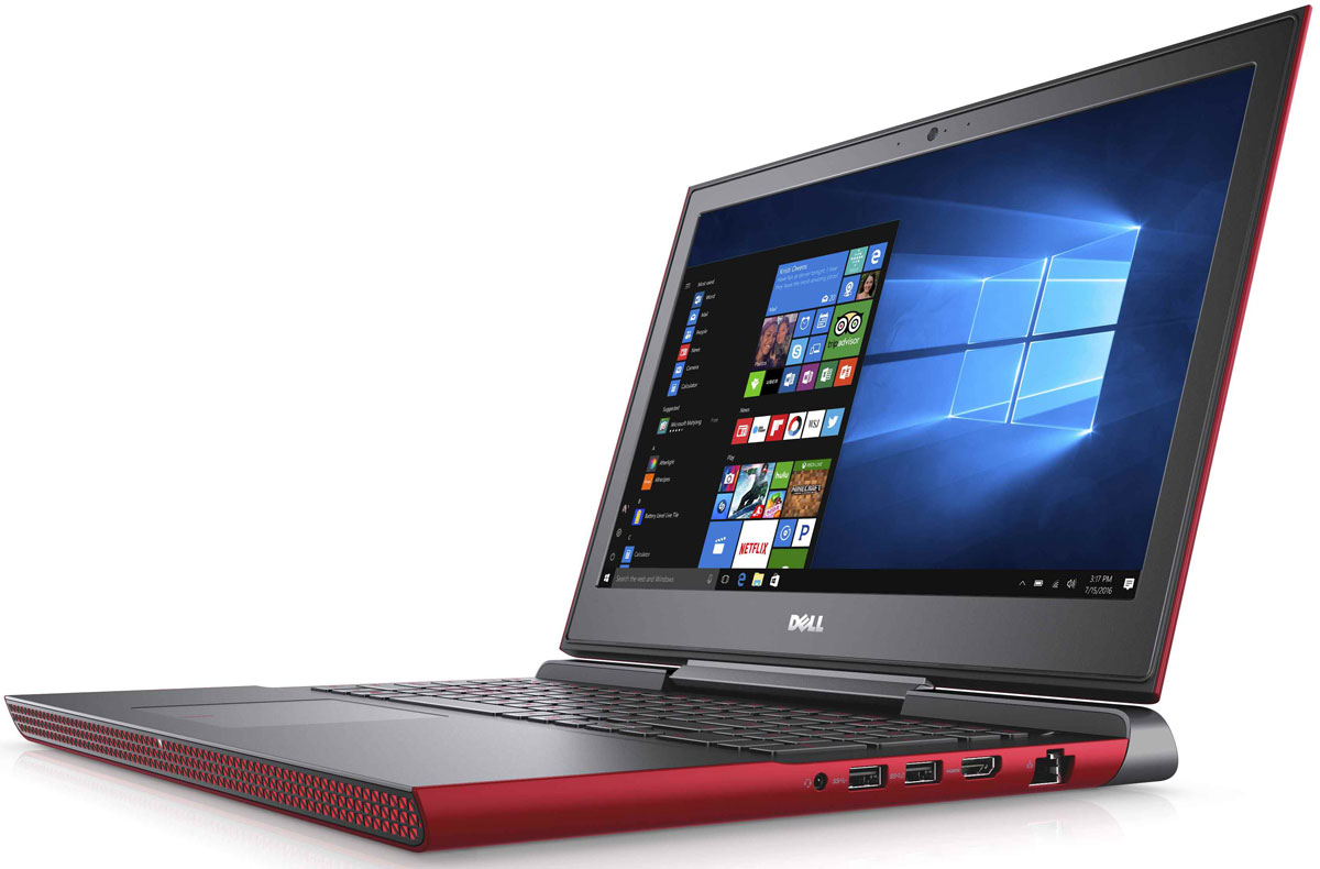 Dell Inspiron 7567, Red (7567-9330)7567-9330 Dell Inspiron 7567, Red (7567-9330)7567-9330Получайте совершенно новые впечатления от развлечений, игр и видео с ноутбуком Dell Inspiron 15 благодаря мощному процессору Intel Core i5 седьмого поколения и графическому адаптеру NVIDIA GeForce GTX1050M. Наслаждайтесь изображением высочайшего качества на дисплее, выполненном по технологии IPS, с антибликовым покрытием. Этот дисплей поддерживает разрешение Full HD (1920x1080) и характеризуется широким узлом обзора. Предотвратите ошибочные нажатия клавиш с помощью клавиатуры с подсветкой, которая поможет вам играть или работать на компьютере даже в темноте. А чувствительная сенсорная панель обеспечит точную поддержку жестов с превосходным временем реакции. Погрузитесь в мир отличного звука с помощью технологии Waves MaxxAudio Pro. Разработанные корпорацией Dell широкополосные и низкочастотные динамики используют все возможности программного обеспечения для формирования звука студийного качества, поэтому вы не упустите ни малейшего...