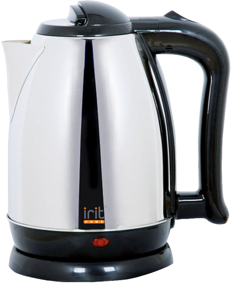 Irit IR-1320 электрический чайник79 01903 Irit IR-1320 электрический чайник79 01903Электрический чайник Irit IR-1320 прост в управлении и долговечен в использовании. Изготовлен из высококачественных материалов. Прозрачное окошко позволяет определить уровень воды. Мощность 1500 Вт вскипятит 1,8 литра воды в считанные минуты. Беспроводное соединение позволяет вращать чайник на подставке на 360°. Для обеспечения безопасности при повседневном использовании предусмотрены функция автовыключения, а также защита от включения при отсутствии воды.