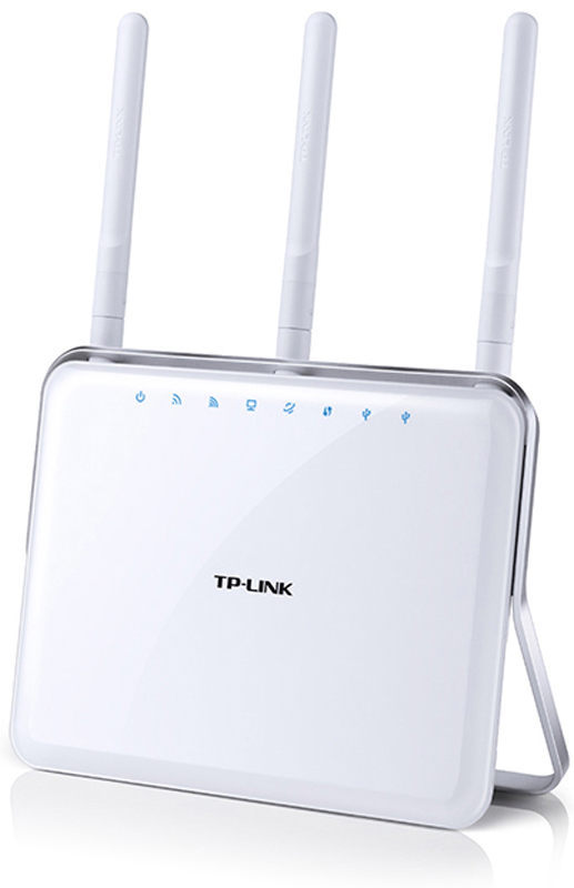 TP-Link Archer C9 маршрутизаторArcher C9 TP-Link Archer C9 маршрутизаторArcher C9TP-Link Archer C9 обладает поддержкой новейшего стандарта беспроводной связи 11ac, обеспечивающего совокупную скорость передачи данных до 1,9 Гбит/с (до 600 Мбит/с на частоте 2,4 ГГц и до 1300 Мбит/с на более свободной частоте 5 ГГц). Устройство использует два беспроводных чипа, увеличивающих производительность на частоте 2,4 ГГц, что способствует превосходному покрытию беспроводной сети. Превосходные характеристики покрытия, гигабитная скорость Wi-Fi и портов Ethernet делают устройство идеальным решением для выполнения таких ресурсоёмких задач, как просмотр HD-видео и онлайн-игры, позволяя использовать невероятно быстрое подключение по всему дому. Маршрутизатор обладает 3 внешними двухдиапазонными антеннами с усилителями сигнала высокой мощности, которые обеспечивают надёжное беспроводное подключение для всех ваших устройств и увеличенную зону покрытия Wi-Fi по всему дому. Благодаря порту USB 3.0 и порту USB 2.0 вы сможете легко...