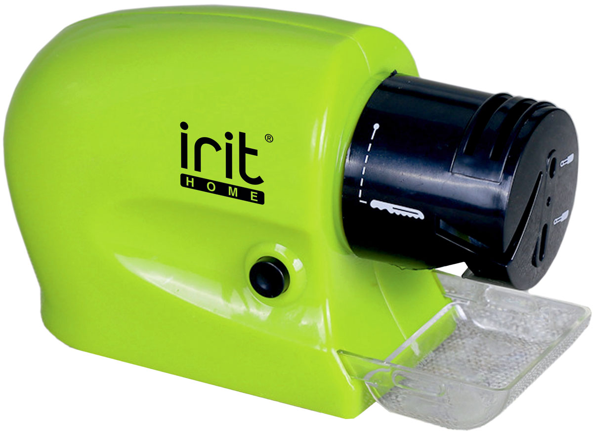 Irit IR-5831 ножеточка электрическая79 02661 Irit IR-5831 ножеточка электрическая79 02661Ножеточка Irit IR-5831 очень удобна в использовании и не занимает много места. Модель поможет заточить лезвия ножей всего одним движением руки. Работает от 4 батареек АА. Высокая скорость вращения Точильный камень Заточка и хонингование