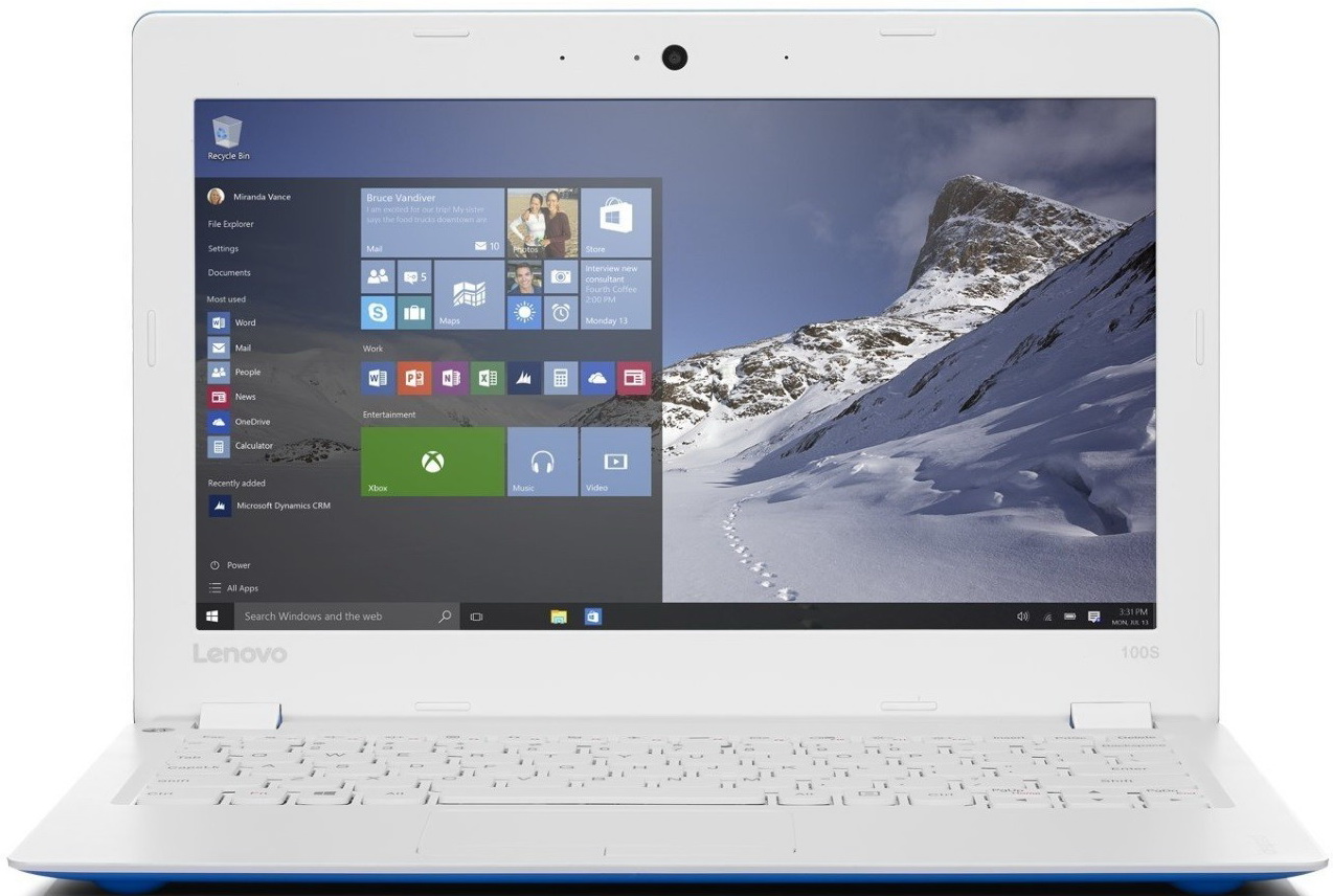 Lenovo IdeaPad 100S-11IBY, Blue White (80R2003LRK)80R2003LRK Lenovo IdeaPad 100S-11IBY, Blue White (80R2003LRK)80R2003LRKЛегкий и тонкий ноутбук Lenovo IdeaPad 100S разработан для современной жизни. Быстрый просмотр сайтов и файлов, потрясающе четкое изображение и высокая скорость отклика — этим и раньше могли похвастаться устройства Lenovo, оснащенные четырехъядерным процессором. Процессор Intel Atom с легкостью справится с любыми задачами, от работы до игр. Мощный и недорогой 11-дюймовый ноутбук Ideapad 100S прост в использовании и способен работать до 8 часов от аккумулятора. Больше не придется повсюду таскать с собой тяжелый, неуклюжий ноутбук. При толщине всего 17,5 мм и весе 1 кг ноутбук Ideapad 100S превосходно впишется в вашу динамичную и насыщенную событиями жизнь. Ideapad 100S оснащен портами USB 2.0 и HDMI, а также удобным слотом для карты MicroSD, при помощи которой легко хранить и переносить данные. Поддержка Wi-Fi 802.11 b/g/n и Bluetooth 4.0 позволят вам подключаться к сети Интернет, где бы вы ни находились. Точные характеристики...