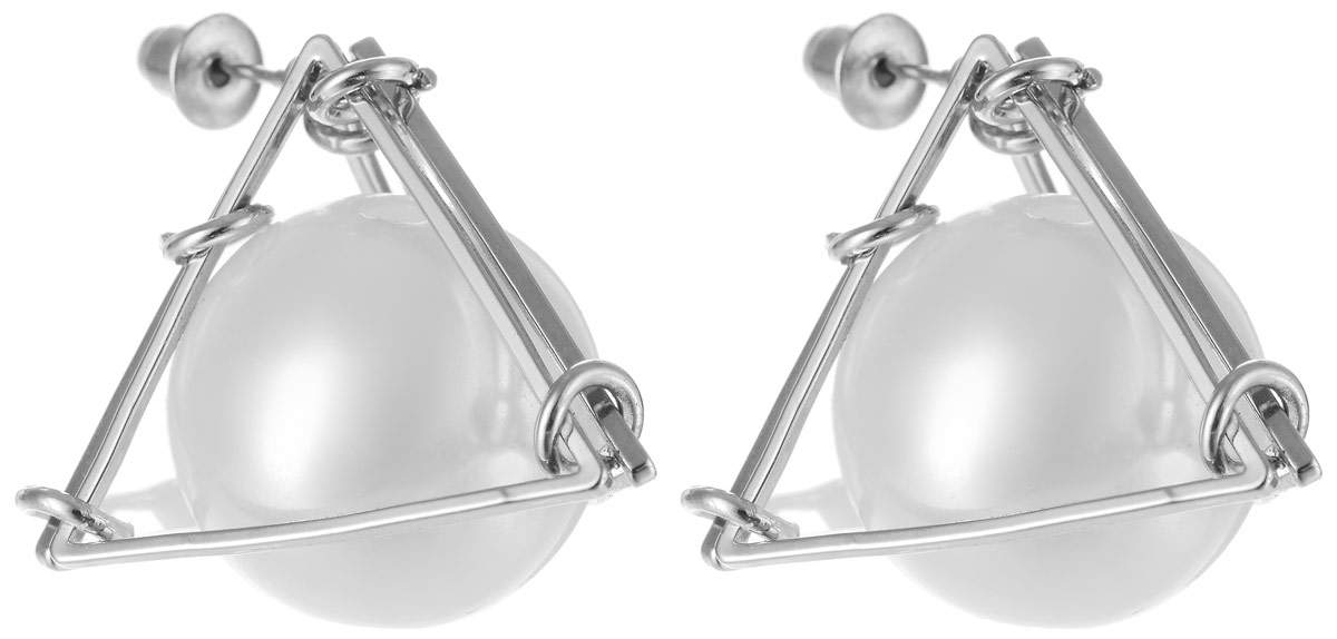 Серьги Art-Silver, цвет: серебряный. СРГ197-233СРГ197-233 Серьги Art-Silver, цвет: серебряный. СРГ197-233СРГ197-233Стильные серьги Art-Silver выполнены из бижутерного сплава. Серьги оформлены оригинальными декоративными вставками. Серьги выполнены с замками-гвоздиками. Такие серьги будут ярким дополнением вашего образа.