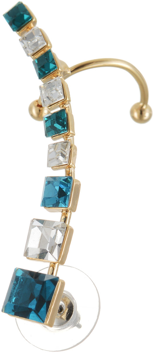 Серьги Art-Silver, цвет: золотой. СРГГ30-400СРГГ30-400 Серьги Art-Silver, цвет: золотой. СРГГ30-400СРГГ30-400Бижутерный сплав, куб.циркон, золото 0,01мкрн.