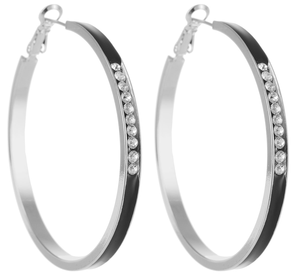 Серьги Art-Silver, цвет: черный. 15527-47315527-473 Серьги Art-Silver, цвет: черный. 15527-47315527-473Стильные серьги Selena выполнены из латуни с гальваническим покрытием. Серьги оформлены оригинальными декоративными вставками. Такие серьги будут ярким дополнением вашего образа.