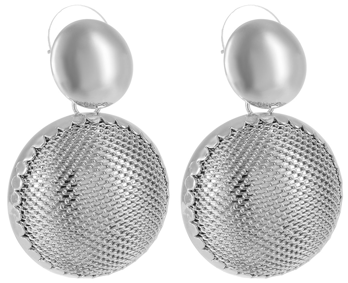 Серьги Art-Silver, цвет: серебряный. СРГ134-352СРГ134-352 Серьги Art-Silver, цвет: серебряный. СРГ134-352СРГ134-352Стильные серьги Art-Silver выполнены из бижутерного сплава. Серьги оформлены оригинальными декоративными вставками. Серьги выполнены с замками-гвоздиками. Такие серьги будут ярким дополнением вашего образа.
