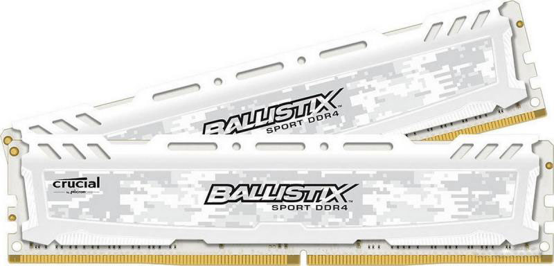 Crucial Ballistix Sport LT DDR4 32GB 2x16GB 2400МГц, White модуль оперативной памятиBLS2C16G4D240FSC Crucial Ballistix Sport LT DDR4 32GB 2x16GB 2400МГц, White модуль оперативной памятиBLS2C16G4D240FSCКомплект модулей оперативной памяти Crucial Ballistix Sport LT типа DDR4 обеспечивает увеличенную рабочую частоту (по сравнению с предыдущем поколением) при сниженном тепловыделении и экономном энергопотреблении. Благодаря низкому напряжению (1,2 В), снижается потребление энергии, что обеспечивает отсутствие нагрева и бесшумную работу ПК. Теплоотвод выполнен из чистого алюминия, что ускоряет рассеяние тепла. Объем памяти 32 ГБ позволит свободно работать со стандартными, офисными и профессиональными ресурсоемкими программами, а также современными требовательными играми. Работа осуществляется при тактовой частоте 2400 МГц и пропускной способности, достигающей до 19200 Мб/с, что гарантирует качественную синхронизацию и быструю передачу данных, а также возможность выполнения множества действий в единицу времени. Параметры тайминга 16-16-16 гарантируют быструю работу системы. Имеется поддержка XMP 2.0 для удобного разгона в автоматическом режиме.