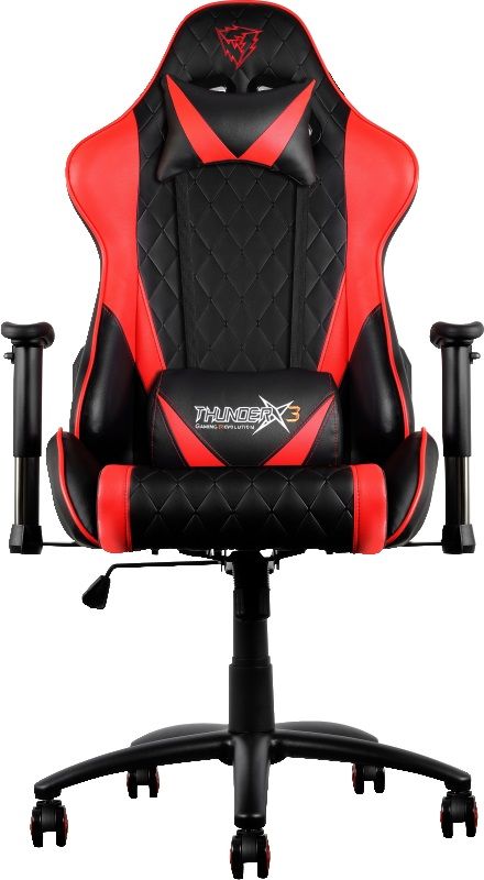 ThunderX3 TX3-15, Black Red профессиональное геймерское креслоTX3-15BR ThunderX3 TX3-15, Black Red профессиональное геймерское креслоTX3-15BRПрочная металлическая основа. Мягкий кожзам. Тип механизма бабочка. Пневматическая регулировка высоты сиденья. Угол раскачивания 3° - 18°. 50 мм нейлоновые колесики. Регулируемый подголовник. Подушка под шею. Регулирование положение сиденья с фиксацией. Угол наклона спинки 3° - 18°.