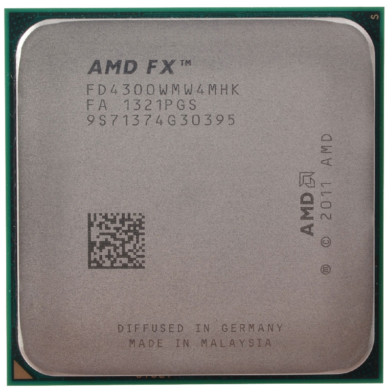 AMD FX-4300 процессор (FD4300WMW4MHK)FD4300WMW4MHK AMD FX-4300 процессор (FD4300WMW4MHK)FD4300WMW4MHKПроцессор AMD FX-4300 подойдет для настольных персональных компьютеров, основанных на платформе AMD. Данная модель имеет разблокированный множитель, а также встроенный двухканальный контроллер памяти DDR3. Процессор поддерживает все основные технологии AMD: AMD64 Enhanced Virus Protection, HyperTransport, PowerNow! / CoolnQuiet, Turbo Core 3.0, Virtualization