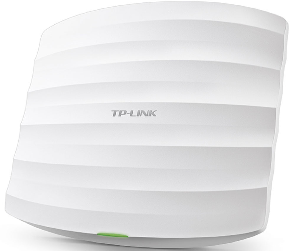 TP-Link EAP320 AC1200 точка доступаEAP320 TP-Link EAP320 AC1200 точка доступаEAP320Комбинация следующего поколения стандарта Wi-Fi 802.11ac и современных технологий MIMO и TurboQAM позволяет TP-Link EAP320 обеспечивать непревзойдённое качество Wi-Fi, достигая скорости до 300 Мбит/с на 2,4 ГГц и до 867 Мбит/с на 5 ГГц соответственно. Чипсеты уровня Enterprise от Broadcom обеспечивают производительность уровня Enterprise, а именно более высокую стабильность работы и поддержку большего числа клиентов. Высокомощный усилитель, профессиональная антенна и специально разработанное экранирование обеспечивают превосходную производительность беспроводной сети. Airtime Fairness улучшает пропускную способность Wi-Fi, ограничивая доступ для устройств с низкой скоростью. Band Steering перемещает двухдиапазонные устройства на более широкую и быструю частоту 5 ГГц, улучшая общую производительность сети, в особенности в загруженной сетевой среде. Технология Beamforming позволяет обеспечивать более широкий канал Wi-Fi...