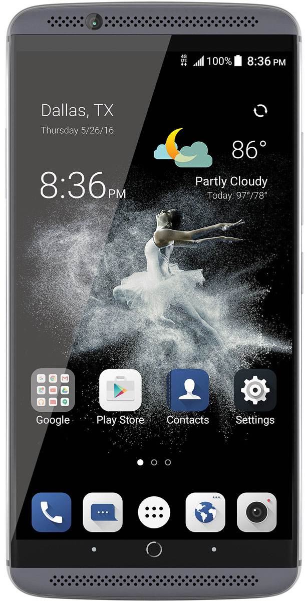 ZTE Axon 7, SteelAXON7.GR ZTE Axon 7, SteelAXON7.GRZTE Axon 7 - флагманская модель, имеющая выдающийся дисплей с разрешением 2560 х 1440, созданный на базе матрицы AMOLED и цельнометаллический алюминиевый корпус. Устройство снабжено 32-битным звуковым процессором производства японской компании Asahi Kasei. Он помогает достичь исключительной чистоты и насыщенности аудио в любом диапазоне частот – как при подключении наушников высокого класса, так и при воспроизведении музыки через встроенные стереодинамики. Несмотря на применение производительных комплектующих, девайс выдерживает до 10 часов просмотра высококачественного видео и до 16 часов интернет-серфинга без подзарядки. Поддержка технологии Qualcomm QuickCharge 3.0 помогает восстановить половину емкости батареи за 30 минут, а 100 % – чуть более чем за час. Владельцу не придется отказываться от доступа к любимым мультимедийным сервисам и веб-сайтам в поездках – к его услугам высокоскоростные адаптеры Wi-Fi a/c и 4G LTE. Кроме того, в смартфоне...