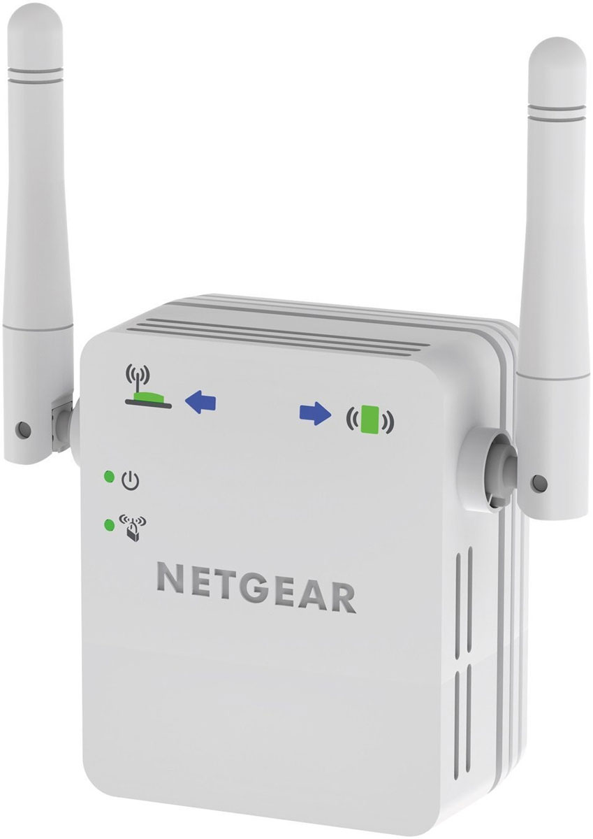 Netgear WN3000RP-200PES повторитель беспроводного сигналаWN3000RP-200PES Netgear WN3000RP-200PES повторитель беспроводного сигналаWN3000RP-200PESПовторитель Netgear WN3000RP-200PES расширяет существующую сеть WiFi до ранее недоступных мест. Вставьте его в розетку и ваша сеть WiFi готова к расширению. Внешние антенны позволяют дополнительно расширить зону покрытия вашей сети. Расширьте зону покрытия своей сети WiFi, чтобы перемещаться со своими мобильными устройствами, сохраняя их подключение. Этот небольшой, простой в установке, подключаемый к настенной розетке повторитель WiFi также предоставляет новую возможность подключения к сети WiFi одного проводного устройства, такого как телевизор Smart TV, плеер Blu-ray или игровая приставка. Увеличьте зону покрытия своей домашней сети WiFi N300 для беспроводных устройств, таких как планшеты iPad, iPod, ноутбуки, смартфоны, игровые приставки и телевизоры. Процедура установки Push ‘N’ Connect с использованием функции Wi-Fi Protected Setup (WPS) позволяет быстро и безопасно подключить к повторителю компьютеры или роутеры. Интеллектуальные...