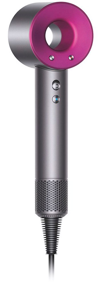 Dyson Supersonic, Pink фенSupersonic Dyson Supersonic, Pink фенSupersonicDyson Supersonic - фен для волос, продуманный иначе. Быстрое высушивание волос Высушивание волос не должно длиться вечно. Для быстрого высушивания волос необходим интенсивный, управляемый поток воздуха. Данная модель помогает избежать чрезмерного нагревания волос, защищая их естественный блеск. Температура воздуха замеряется 20 раз в секунду, постоянно находясь под контролем. Благодаря технологии Heat Shield поверхность насадки не нагревается. Даже при близком контакте с волосами. Только фен для волос Dyson Supersonic поставляется в комплекте с магнитными насадками, которые легко устанавливаются. Насадка-концентратор для укладки волос позволяет формировать каждый локон в отдельности, не затрагивая другие влажные волосы. Диффузор Dyson равномерно рассеивает воздух вокруг локонов, позволяя выделить каждый завиток. Насадка Dyson для создания направленного потока бережно высушивает волосы с помощью...