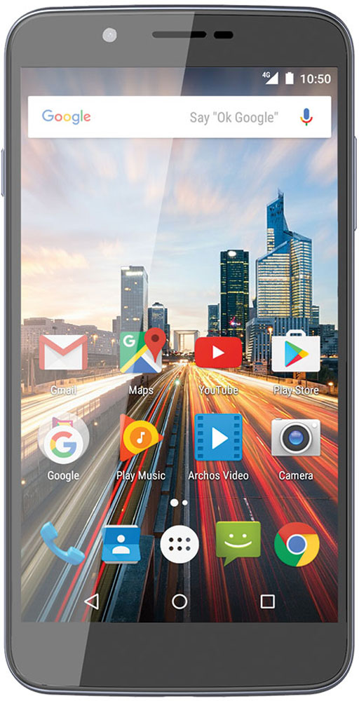 Archos 55 Helium Ultra55 Helium Ultra Archos 55 Helium Ultra55 Helium UltraARCHOS 55 Helium Ultra предоставляет возможность использовать две SIM-карты, становясь идеальным спутником для делового человека, разделяющего звонки по работе и частные. Думаете, вам может не хватить встроенной в смартфон памяти? С помощью карты microSD вы можете увеличить ее до 128 ГБ. Смартфон последнего поколения, совместимый с сетями 4G/LTE для максимальной скорости работы с данными. Делайте прекрасные фотографии при любом освещении с помощью задней камеры 8 Мпикс и LED-вспышки, установленных в ARCHOS 55 Helium Ultra. Или хотите провести видео-чат? С помощью передней камеры ARCHOS 55 Helium Ultra нет ничего проще! Оснащенный 4-ядерным процессором и 3 ГБ оперативной памяти, ARCHOS 55 Helium Ultra готов справиться с любым приложением. HD-видео, многозадачность и ресурсоемкие игры - смартфон справится со всем. Смартфон сертифицирован EAC и имеет русифицированный интерфейс меню и Руководство пользователя.