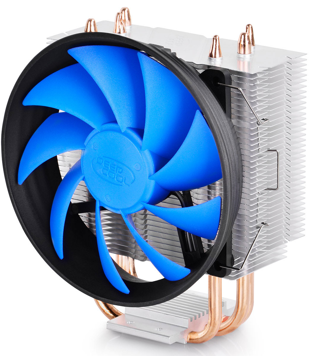 Deepcool GAMMAXX 300 кулер для процессораGAMMAXX 300 Deepcool GAMMAXX 300 кулер для процессораGAMMAXX 300Система охлаждения Deepcool GAMMAXX 300 с вентилятором в форме турбины является одним из самых рекомендуемых кулеров для всех современных процессоров. GAMMAXX 300 поддерживает технологию Core Touch для максимально быстрого отвода и рассеивания тепла. Благодаря возможности подключения дополнительного вентилятора GAMMAXX 300 станет отличным решением для охлаждения игровых систем. Три тепловых трубки из спекаемого порошка контактируют непосредственно с поверхностью процессора для быстрого отвода тепла и предотвращения перегрева Вентилятор с габаритами 120 х 120 х 25 мм и поддержкой ШИМ-управления обеспечивает оптимальную вентиляцию Система оснащена несколькими крепежами для поддержки платформ Intel LGA1366/1156/1155/1151/1150/775 и AMD AM4/FM2/FM1/AM3+/AM3/AM2+/AM2/K8