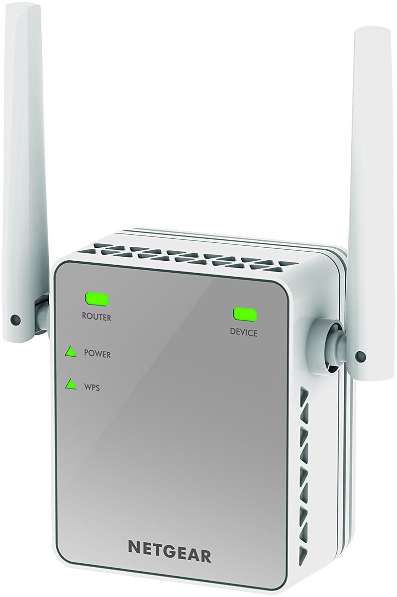 Netgear EX2700-100PES повторитель беспроводного сигналаEX2700-100PES Netgear EX2700-100PES повторитель беспроводного сигналаEX2700-100PESПовторитель беспроводного сигнала Netgear EX2700-100PES увеличит зону покрытия вашей существующей WiFi сети. Внешние антенны увеличивают зону покрытия и скорость WiFi, а удобная конструкция с подключением к настенной розетке позволяет сэкономить место. Работает с любым стандартным WiFi-роутером и сохраняет стабильное подключение мобильных устройств при перемещении по дому. WiFi до 300 Мбит/с Внешние антенны для повышения эффективности работы Удобная конструкция, подключаемая к настенной розетке электросети Работает с любым WiFi-роутером