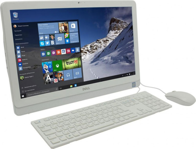 Dell Inspiron 3264-7973, White моноблок3264-7973 Dell Inspiron 3264-7973, White моноблок3264-7973Моноблок Dell Inspiron 3264 отличается дисплеем с диагональю 21,5 дюйма, широкими углами обзора и разрешением Full HD, встроенными динамиками и веб-камерой, адаптивной производительностью и привлекательным тонким корпусом. Это удобный настольный компьютер все в одном, который станет отличной покупкой для всей семьи. Приковывает взгляды. Смотрите фильмы, учитесь и играйте на большом дисплее с разрешением Full HD с широкими углами обзора. Простота установки сразу после распаковки. Откидная подставка и конструкция, предусматривающая использование всего одного кабеля, позволяют быстро и легко разместить компьютер в любом помещении. Черный корпус компьютера Dell Inspiron 3264 с невероятно тонкой панелью и выполненные в едином стиле с корпусом клавиатура и мышь прекрасно дополнят любой интерьер. Полное погружение в события на экране. Оцените совершенно новый уровень фильмов и игр благодаря новейшим процессорам Intel. Мощный графический...