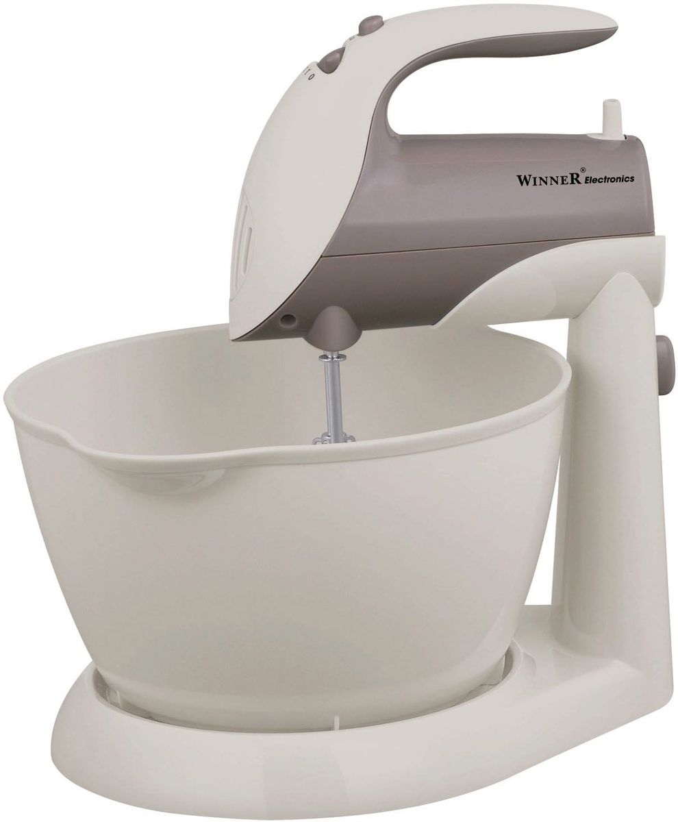 Winner Electronics WR-291 миксерWR-291 Winner Electronics WR-291 миксерWR-291Материал корпуса: пластик. Материал чаши: пластик. Функция взбивания и замешивания. Скоростной режим:5. Противоскользящее покрытие. Объем 4,2л. 230В. 50Гц. 250Вт.