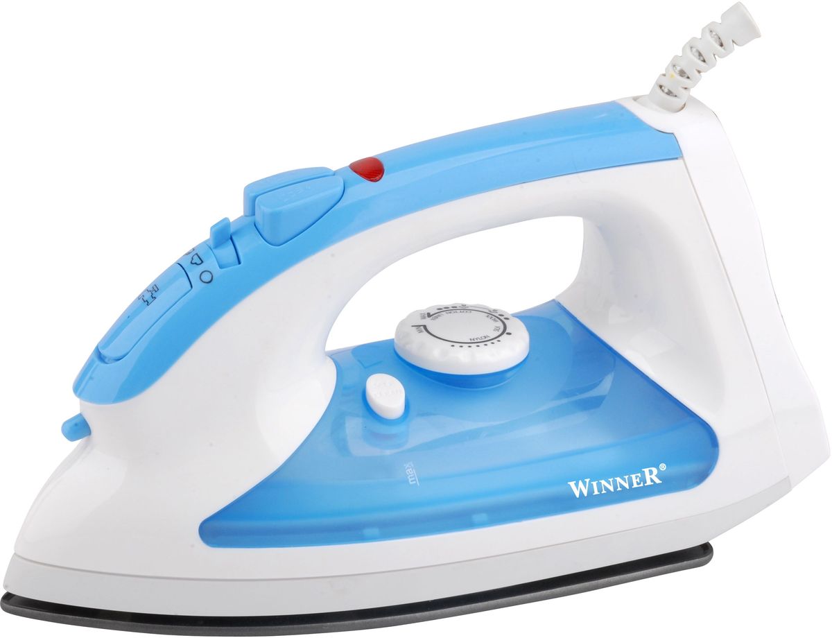 Winner Electronics WR-474 утюгWR-474 Winner Electronics WR-474 утюгWR-474Сухое глажение, отпаривание, регулирование подачи пара, функция подачи воды, паровой удар, вертикальное отпаривание. Функция самоочистки Резервуар для воды: 280мл. Световой индикатор. Керамическое покрытие подошвы. индикатор. Размеры подошвы 11,5*23,0см. 220-240V, 50/60Hz, 2200W