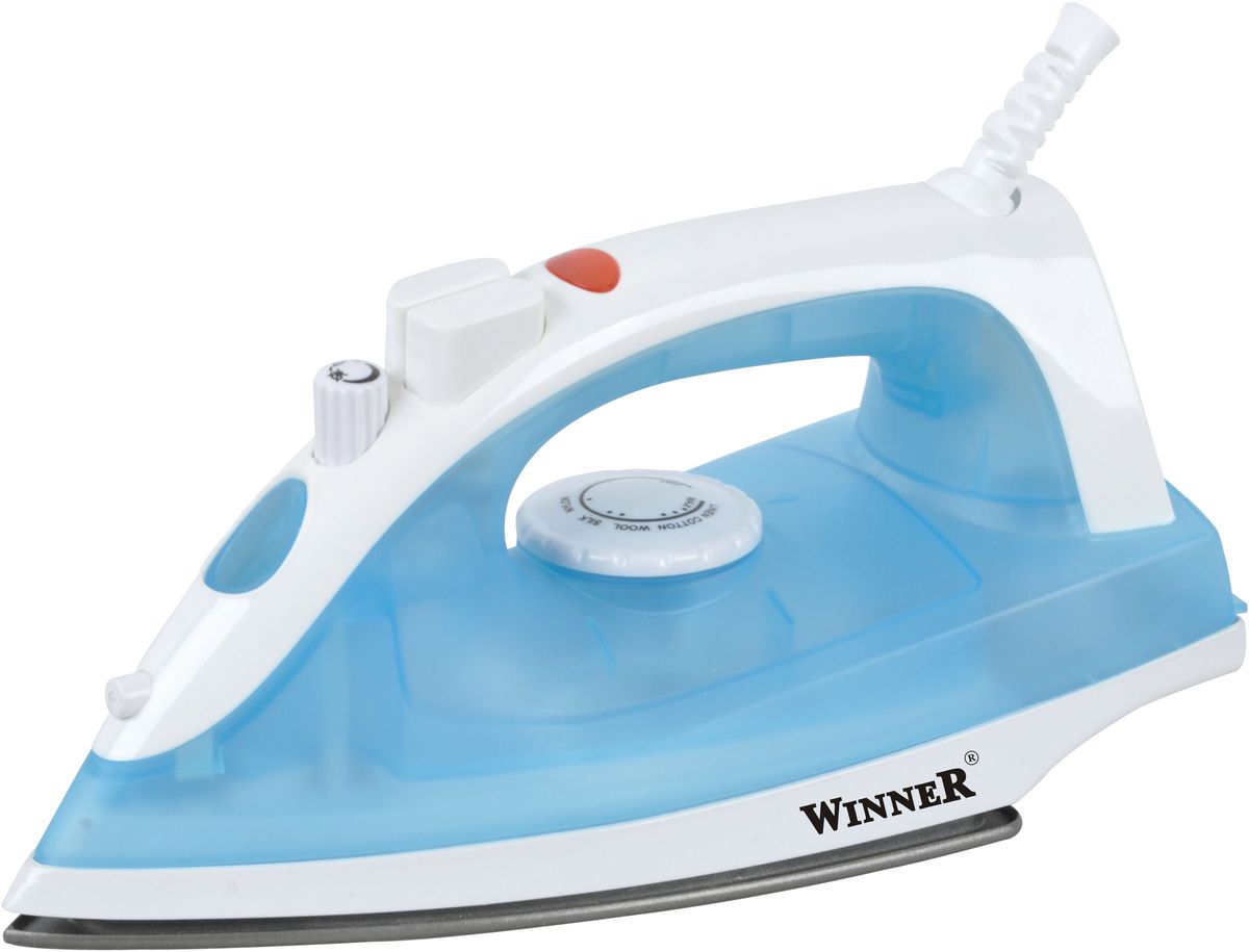 Winner Electronics WR-476 утюгWR-476 Winner Electronics WR-476 утюгWR-476Сухое глажение, распыление, отпаривание, паровой удар. Терморегулятор. Прозрачный резервуар для воды. Световой индикатор нагрева. Подошва из нерж. стали. Размеры подошвы 10,5*19,5см. 220-240В, 50/60Гц, 1600Вт