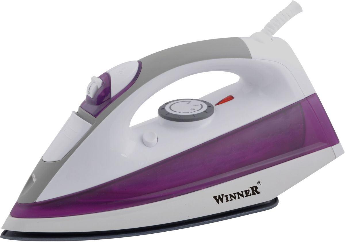 Winner Electronics WR-478 утюгWR-478 Winner Electronics WR-478 утюгWR-478Сухое глажение, распыление, отпаривание, паровой удар, самоочистка. Терморегулятор. Прозрачный резервуар для воды с крышкой. Световой индикатор нагрева. Керамическая подошва. Размеры подошвы 12,5*24,5 см.220-240В, 50/60Гц, 2200Вт
