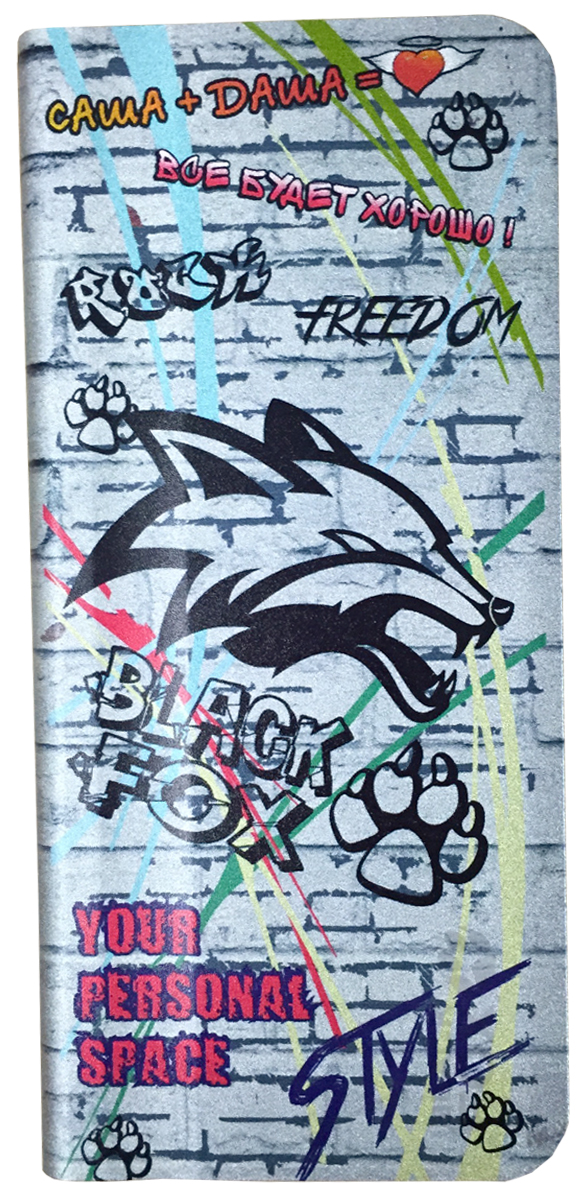 Black Fox BMP040F внешний аккумулятор (4000 мАч)4627102590978 Black Fox BMP040F внешний аккумулятор (4000 мАч)4627102590978Внешний аккумулятор Black Fox BMP 040 F (Цвет-граффити), Li-Pol, емкость 4000 мАч