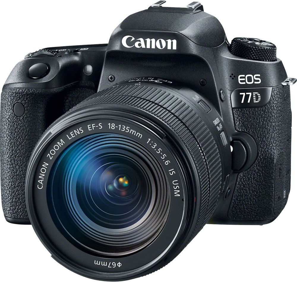 Canon EOS 77D Kit 18-135 IS USM цифровая зеркальная фотокамера1892C004 Canon EOS 77D Kit 18-135 IS USM цифровая зеркальная фотокамера1892C004Canon EOS 77D откроет вам новые творческие возможности в создании фотографий. Откройте для себя новые объекты и способы съемки. Современная система автофокусировки настраивает резкость именно там, где это необходимо, как при использовании оптического видоискателя, так и при использовании сенсорного экрана с высоким разрешением. Серийная съемка со скоростью до 6 кадров/сек. позволяет запечатлеть даже мимолетное выражение лица. Датчик изображения APS-C нового поколения позволяет создавать изображения с высокой детализацией даже в ярко освещенных и затененных местах. Самая быстрая в мире система автофокусировки в режиме Live View обеспечивает резкость изображений даже при съемке быстро движущихся объектов. Снимайте видео Full HD с кинематографическими эффектами малой глубины резкости и динамической передачей движения с частотой до 60 кадров/сек. Автофокусировка Dual Pixel CMOS AF сохраняет четкость объектов при изменении вашего положения, а встроенная...