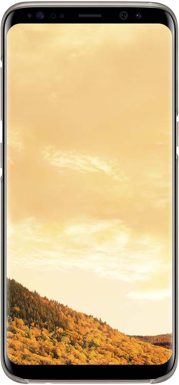 Samsung Clear Cover чехол для Galaxy S8, GoldEF-QG950CFEGRU Samsung Clear Cover чехол для Galaxy S8, GoldEF-QG950CFEGRUОригинальный чехол обеспечит надежную защиту задней крышке и торцам устройства. Не сильно увеличивает размеры смартфона. Оснащен необходимыми отверстиями под порты и камеру.
