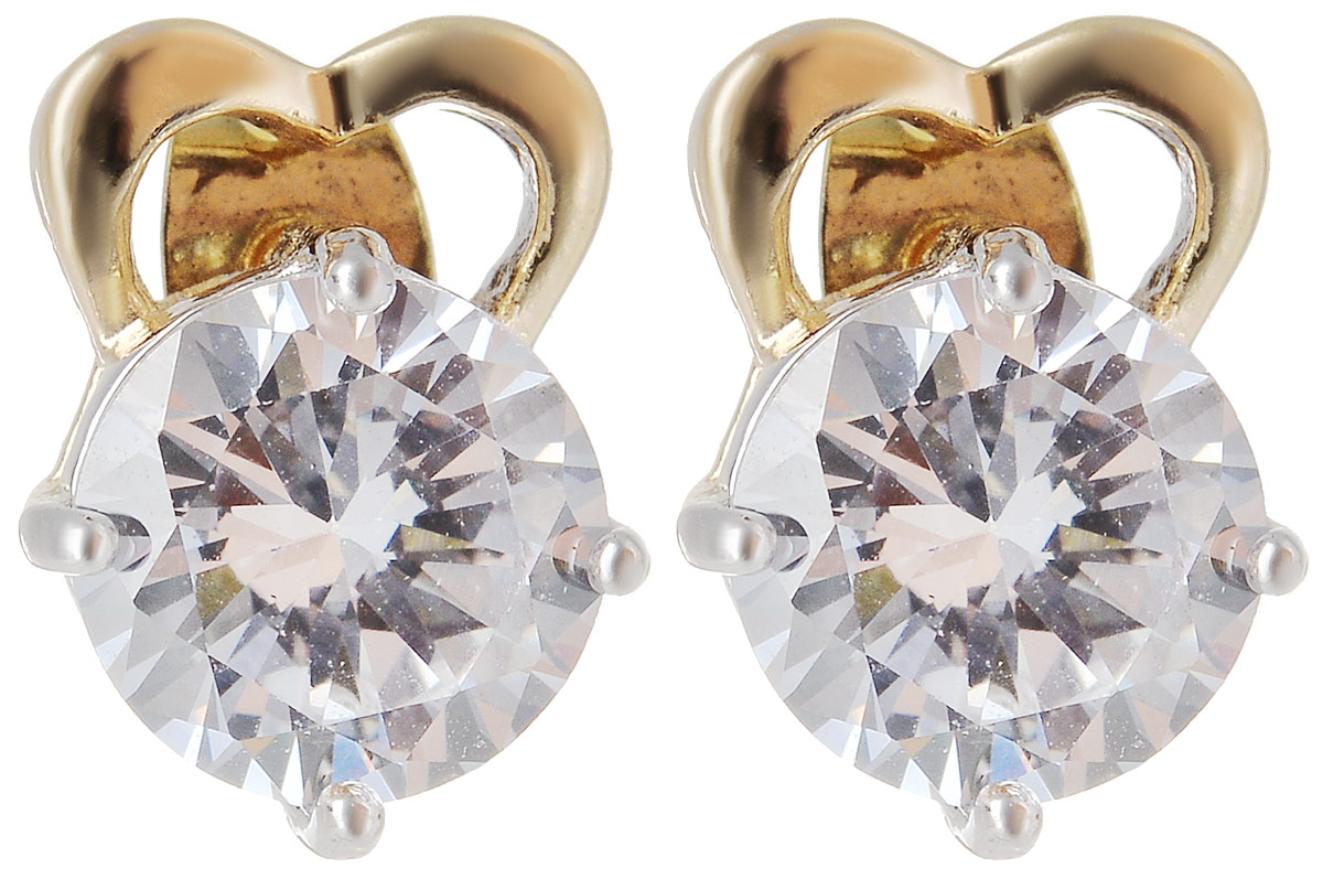 Серьги Taya, цвет: золотистый. T-B-11661T-B-11661-EARR-GOLD Серьги Taya, цвет: золотистый. T-B-11661T-B-11661-EARR-GOLDМодные позолоченные серьги-гвоздики с цирконами. Размер: длина серьги 1,1 см, ширина 0.7 см.