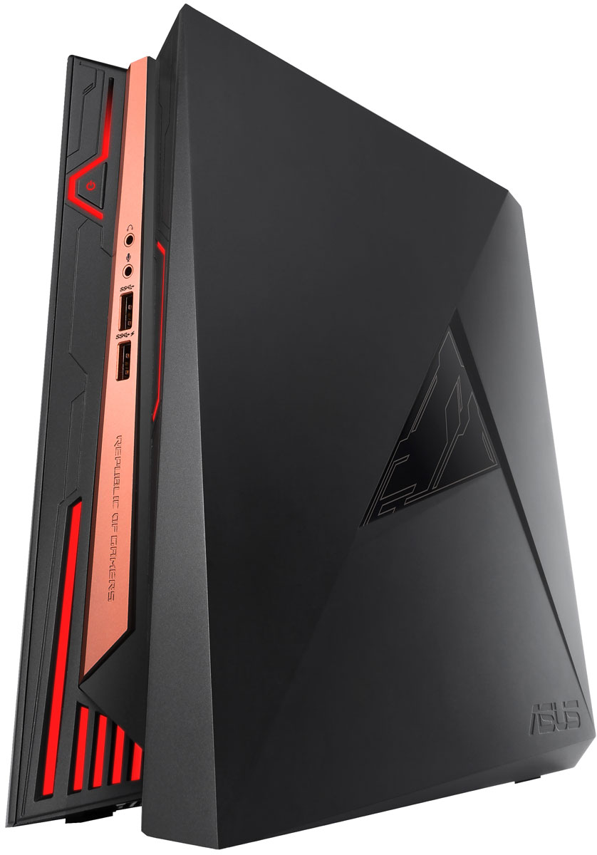 ASUS ROG GR8 II-T031Z настольный компьютер (90MS00X1-M00310)90MS00X1-M00310 ASUS ROG GR8 II-T031Z настольный компьютер (90MS00X1-M00310)90MS00X1-M00310ASUS ROG GR8 II - компактный геймерский компьютер с ярким дизайном, красивой подсветкой и мощной конфигурацией. Компьютер выполнен в корпусе объемом всего 4 литра, поэтому он достаточно легок и компактен, чтобы использоваться в мобильных условиях. Кроме того, его можно легко перемещать по всему дому, чтобы, например, вывести изображение на большой экран телевизора. ROG GR8 II выделяется среди стандартных компьютеров оригинальным, агрессивным дизайном корпуса с четко очерченными гранями и медно-красными акцентами в его средней части. На передней панели корпуса реализована трехзонная светодиодная подсветка Aura Sync. Чтобы обеспечить полное погружение в фантастические игровые миры, компьютер ROG GR8 II оснащен оригинальной версией видеокарты GeForce GTX 1060, которая воплощает самую современную графическую архитектуру Pascal, разработанную компанией NVIDIA. Это обеспечивает существенный прирост производительности по сравнению с решениями предыдущего...