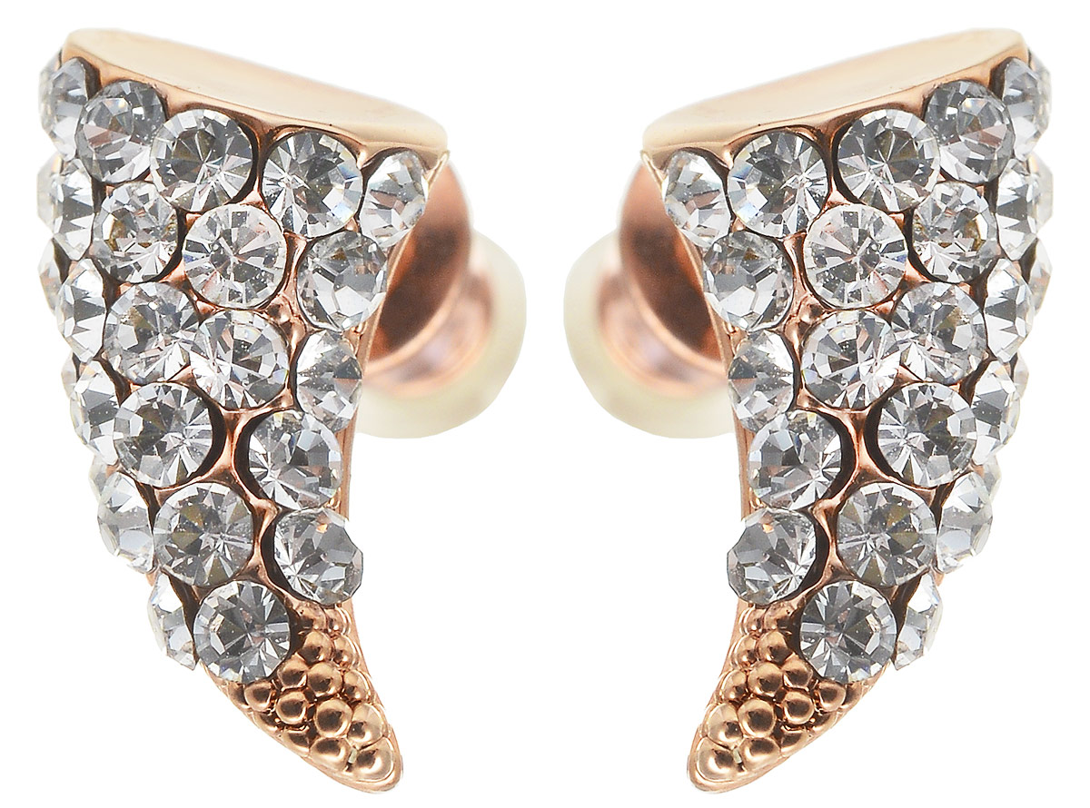 Серьги Taya, цвет: золотистый. T-B-7133T-B-7133-EARR-GOLD Серьги Taya, цвет: золотистый. T-B-7133T-B-7133-EARR-GOLDНежные и стильные серьги-гвоздики имеют задние мягкие заглушки. Выполнены серьги в форме рога и оформлены россыпью из сверкающих страз. Они подойдут под многие колье и подвески, а также подчеркнут овал лица.