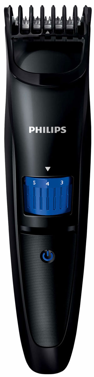 Philips QT4000/15 триммерQT4000/15 Philips QT4000/15 триммерQT4000/15Создавайте стильные образы с помощью триммера для бороды Philips QT4000/15. Точное подравнивание от 1 мм до 10 мм. Поверните колесико для выбора и фиксации нужной установки длины: от трехдневной щетины 1 мм до бороды 10 мм (шаг 1 мм). Идеальное подравнивание и защита кожи день за днем. Стальные лезвия триммера всегда остаются такими же острыми, как и в первый день использования: они затачиваются самостоятельно, слегка касаясь друг друга во время работы прибора. Лезвия всегда остаются очень острыми и гарантируют быструю и аккуратную стрижку, а закругленные края и гребни предотвращают раздражение кожи. Работа только от аккумулятора. До 45 минут автономной работы после 10 часов зарядки. Удобно держать и использовать — конструкция прибора позволяет обрабатывать даже труднодоступные участки. Для удобства при очистке снимите головку и промойте под струей воды. Прежде чем снова прикрепить к прибору, полностью...