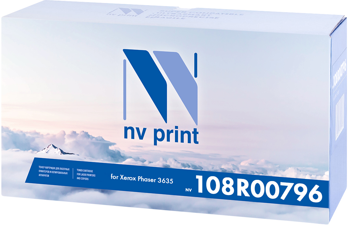 NV Print 108R00796, Black тонер-картридж для Xerox Phaser 3635NV-108R00796 NV Print 108R00796, Black тонер-картридж для Xerox Phaser 3635NV-108R00796Совместимый лазерный картридж NV Print NV-108R00796 для печатающих устройств Xerox - это альтернатива приобретению оригинальных расходных материалов. При этом качество печати остается высоким. Картридж обеспечивает повышенную чёткость чёрного текста и плавность переходов оттенков серого цвета и полутонов, позволяет отображать мельчайшие детали изображения. Лазерные принтеры, копировальные аппараты и МФУ являются более выгодными в печати, чем струйные устройства, так как лазерных картриджей хватает на значительно большее количество отпечатков, чем обычных. Для печати в данном случае используются не чернила, а тонер.