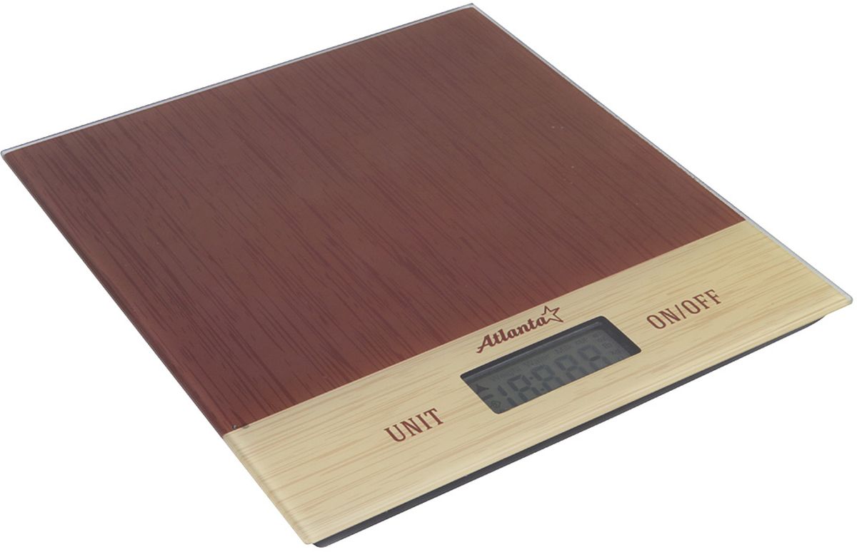 Atlanta ATH-6207, Brown весы кухонныеATH-6207 brown Atlanta ATH-6207, Brown весы кухонныеATH-6207 brownЯркий ЖКИ дисплей нового поколения 59x28мм Тонкий корпус из нержавеющей стали Высокая точность взвешивания 1 г. Функция обнуления веса Функция сложный рецепт Авто отключение Предел взвешивания 5 кг Индикатор слабых батареек Индикатор перегрузки Работает от 2Х3V батареек тип CR2032.