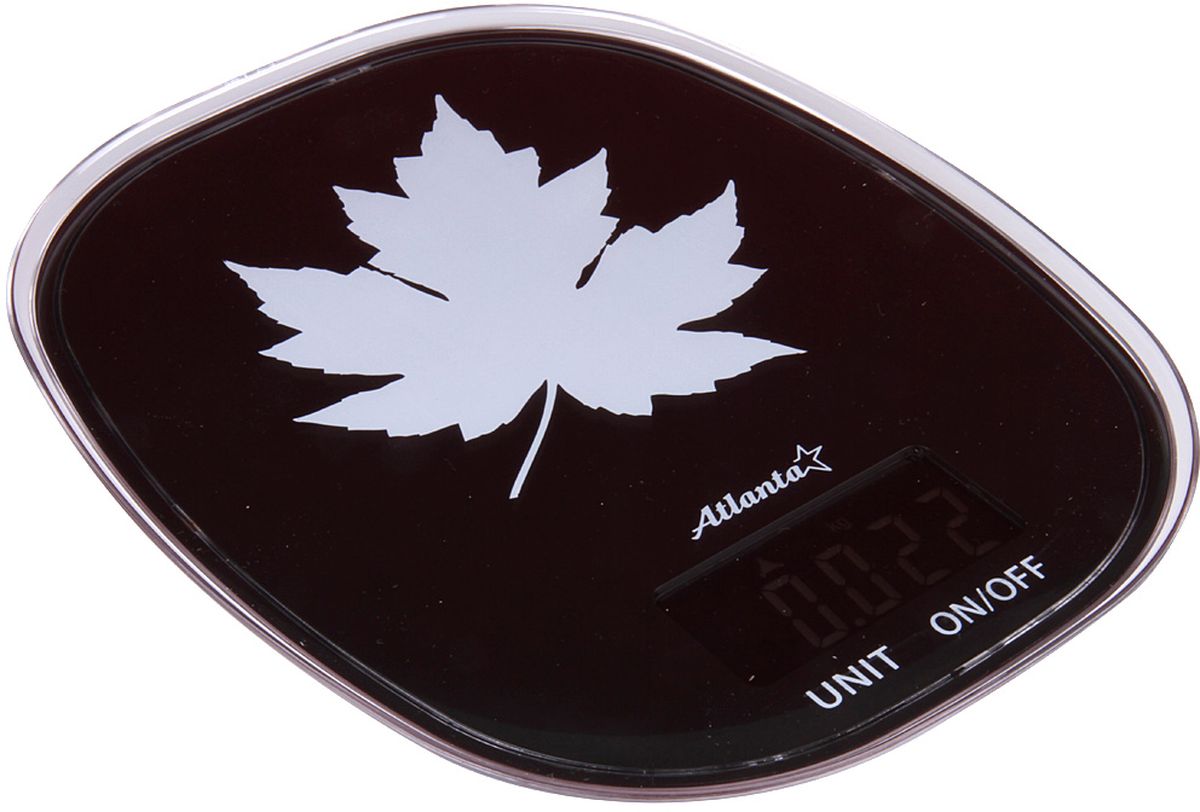 Atlanta ATH-6209, Black весы кухонныеATH-6209 black Atlanta ATH-6209, Black весы кухонныеATH-6209 blackЯркий ЖКИ дисплей нового поколения 58,6 x 28 мм Сенсорные кнопки Высокая точность взвешивания 1 г Функция обнуления веса Авто отключение Предел взвешивания 5 кг Переключение режимов: g/lb/oz/kg Индикатор слабых батареек Индикатор перегрузки Работает от 2 х 1,5 В батареек тип ААА