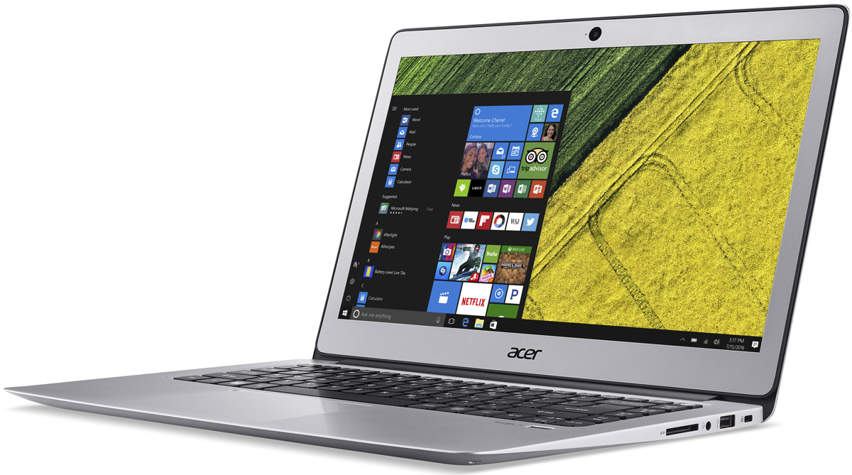 Acer Swift 3 (SF314-51-39JQ), SilverSF314-51-39JQ Acer Swift 3 (SF314-51-39JQ), SilverSF314-51-39JQAcer Swift 3 - портативный ноутбук с толщиной корпуса 17,95 мм и весом 1,50 кг. Элегантный алюминиевый корпус красив и приятен на ощупь. Благодаря эргономичной клавиатуре с подсветкой можно набирать текст даже при слабом освещении. Благодаря автономной работе до 12 часов Swift 3 не даст заскучать в перелете от Дубая до Гонконга - и еще дальше. Оцените 3-кратное увеличение скорости беспроводного подключения благодаря технологии MU-MIMO с конфигурацией 2x2 и стандарту 802.11ac. Смотрите любимые фильмы в высоком разрешении на 14-дюймовом Full HD IPS-экране с натуральной цветопередачей. Микрофон, динамики и веб-камера с разрешением HD ноутбука Swift 3 идеально подходят для использования Skype for Business и обеспечивают непревзойденное качество связи при организации совещаний в видеочате. Порт USB 3.1 Type-C поддерживает сверхбыструю передачу данных, а через порт USB 3.0 вы сможете заряжать свои устройства, когда ноутбук выключен. ...