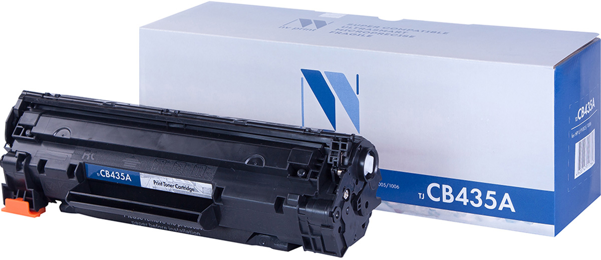 NV Print NV-CB435A, Black тонер-картридж для HP LaserJet P1005/1006NV-CB435A NV Print NV-CB435A, Black тонер-картридж для HP LaserJet P1005/1006NV-CB435AСовместимый лазерный картридж NV Print NV-CB435A для печатающих устройств HP LaserJet - это альтернатива приобретению оригинальных расходных материалов. При этом качество печати остается высоким. Картридж обеспечивает повышенную чёткость чёрного текста и плавность переходов оттенков серого цвета и полутонов, позволяет отображать мельчайшие детали изображения. Лазерные принтеры, копировальные аппараты и МФУ являются более выгодными в печати, чем струйные устройства, так как лазерных картриджей хватает на значительно большее количество отпечатков, чем обычных. Для печати в данном случае используются не чернила, а тонер.