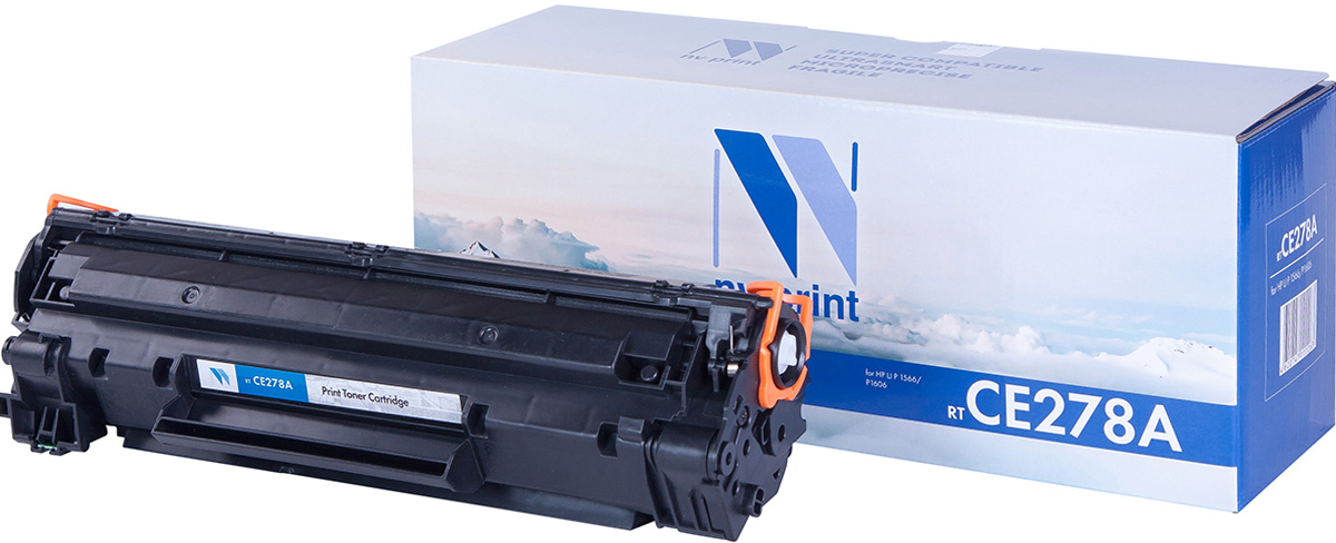 NV Print NV-CE278A/Canon728, Black тонер-картридж для HP LaserJet Р1566/Р1606W/M1536dnf MFP/Canon MF4580dn/4570dn/4550dn/4450/4430/4410NV-CE278A/Canon728 NV Print NV-CE278A/Canon728, Black тонер-картридж для HP LaserJet Р1566/Р1606W/M1536dnf MFP/Canon MF4580dn/4570dn/4550dn/4450/4430/4410NV-CE278A/Canon728Совместимый лазерный картридж NV Print NV-CE278A/Canon728 для печатающих устройств HP LaserJet и Canon - это альтернатива приобретению оригинальных расходных материалов. При этом качество печати остается высоким. Картридж обеспечивает повышенную чёткость чёрного текста и плавность переходов оттенков серого цвета и полутонов, позволяет отображать мельчайшие детали изображения. Лазерные принтеры, копировальные аппараты и МФУ являются более выгодными в печати, чем струйные устройства, так как лазерных картриджей хватает на значительно большее количество отпечатков, чем обычных. Для печати в данном случае используются не чернила, а тонер.