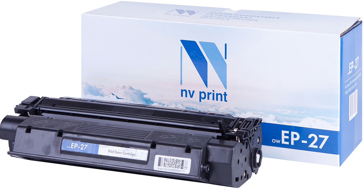 NV Print NV-EP27, Black тонер-картридж для Canon i-Sensys LBP 3200/MF5630/0/3110/5730/5750/5770NV-EP27 NV Print NV-EP27, Black тонер-картридж для Canon i-Sensys LBP 3200/MF5630/0/3110/5730/5750/5770NV-EP27Совместимый лазерный картридж NV Print NV-EP27 для печатающих устройств Canon - это альтернатива приобретению оригинальных расходных материалов. При этом качество печати остается высоким. Картридж обеспечивает повышенную чёткость чёрного текста и плавность переходов оттенков серого цвета и полутонов, позволяет отображать мельчайшие детали изображения. Лазерные принтеры, копировальные аппараты и МФУ являются более выгодными в печати, чем струйные устройства, так как лазерных картриджей хватает на значительно большее количество отпечатков, чем обычных. Для печати в данном случае используются не чернила, а тонер.