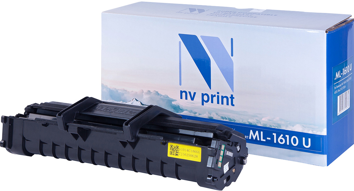 NV Print NV-ML1610UNIV, Black тонер-картридж для Samsung ML-1610/1615/2010/2015/ML-2510 /2570/2571N/SCX-4321/4321F/4521/Xerox Phaser 3117/3122/3124/3125/Dell 1100NV-ML1610UNIV NV Print NV-ML1610UNIV, Black тонер-картридж для Samsung ML-1610/1615/2010/2015/ML-2510 /2570/2571N/SCX-4321/4321F/4521/Xerox Phaser 3117/3122/3124/3125/Dell 1100NV-ML1610UNIVСовместимый лазерный картридж NV Print NV-ML1610UNIV для печатающих устройств Samsung, Xerox и Dell - это альтернатива приобретению оригинальных расходных материалов. При этом качество печати остается высоким. Картридж обеспечивает повышенную чёткость чёрного текста и плавность переходов оттенков серого цвета и полутонов, позволяет отображать мельчайшие детали изображения. Лазерные принтеры, копировальные аппараты и МФУ являются более выгодными в печати, чем струйные устройства, так как лазерных картриджей хватает на значительно большее количество отпечатков, чем обычных. Для печати в данном случае используются не чернила, а тонер.